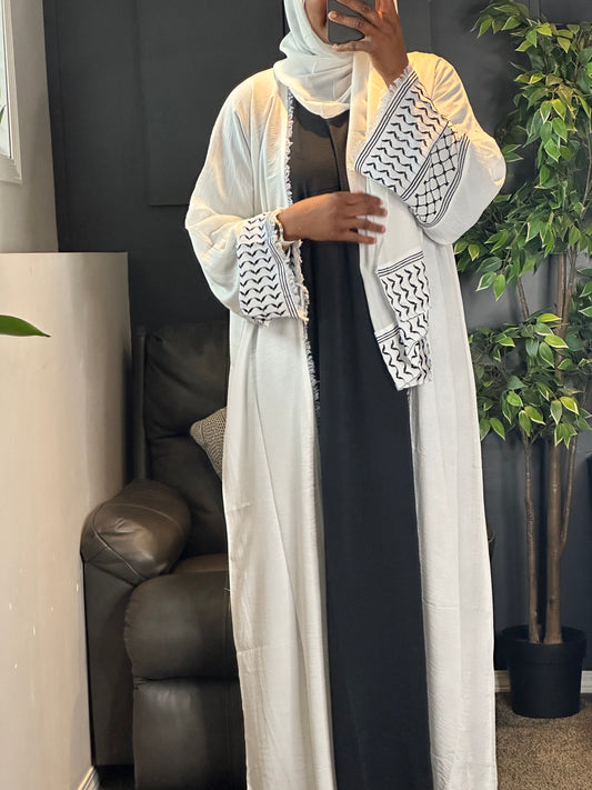 Abaya Adilah - white