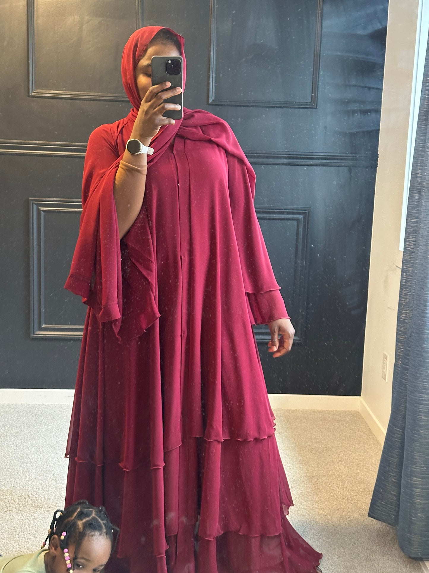 Abaya Nadia - maroon