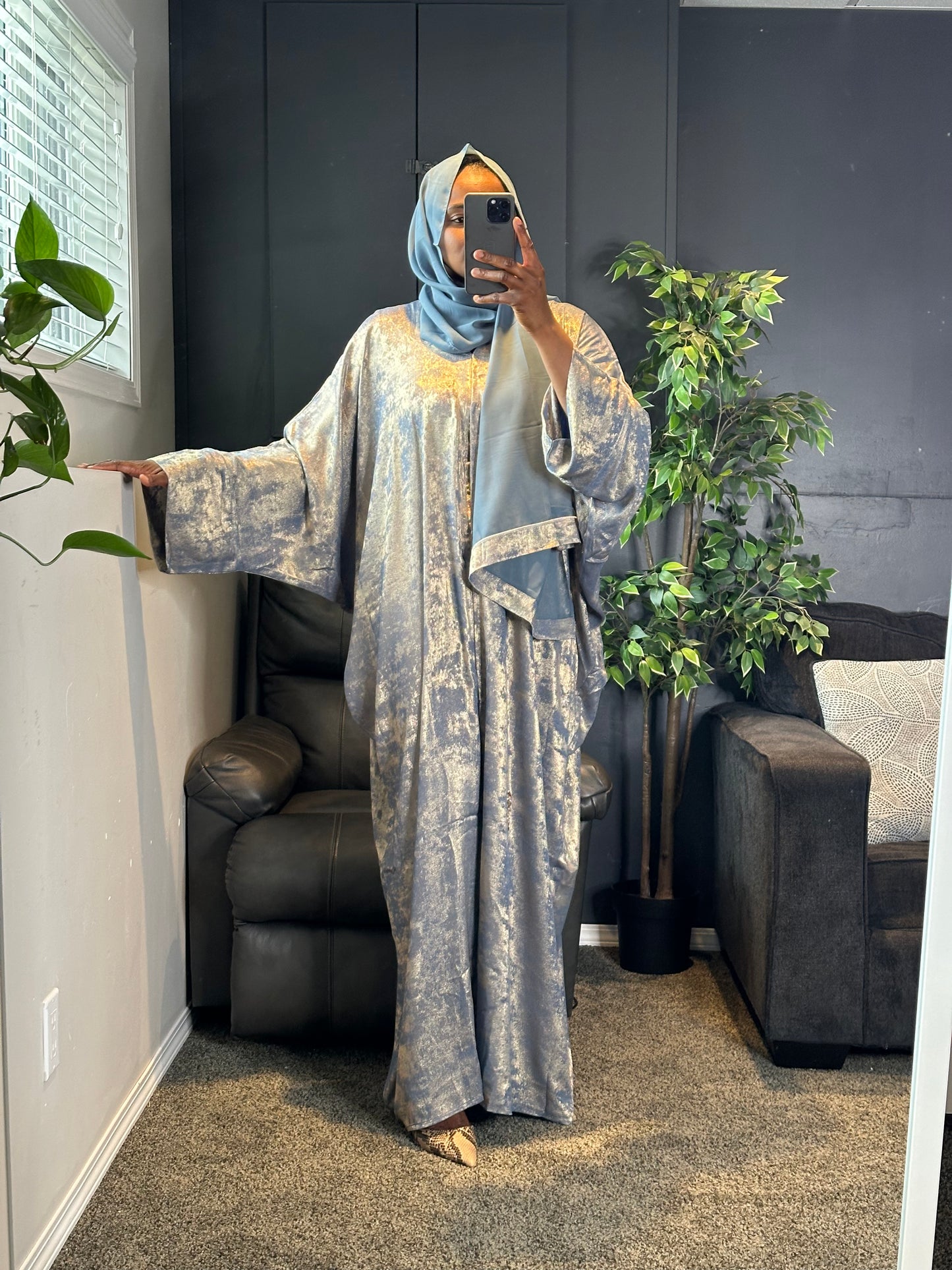 Abaya Nuriya - Slate grey