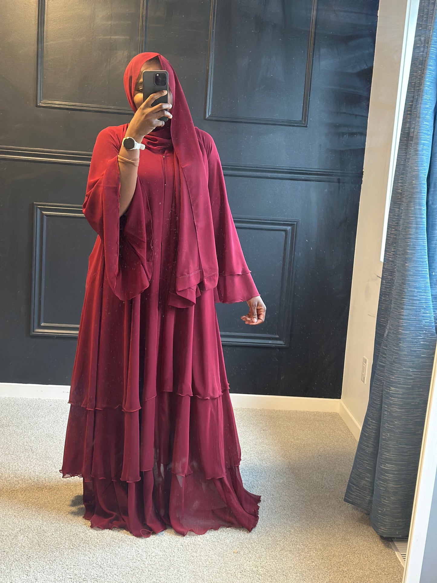 Abaya Nadia - maroon