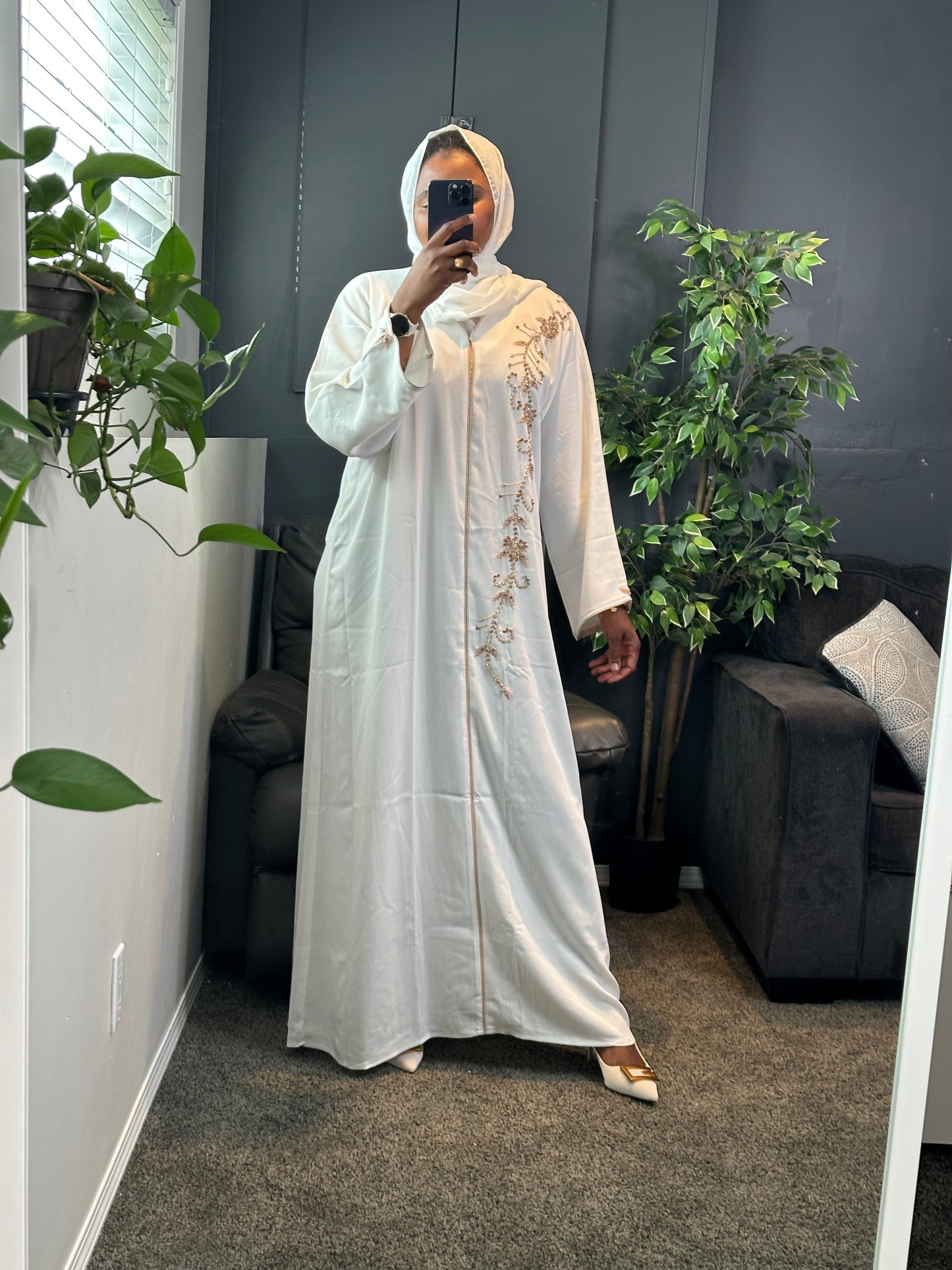 Abaya Salama - offwhite