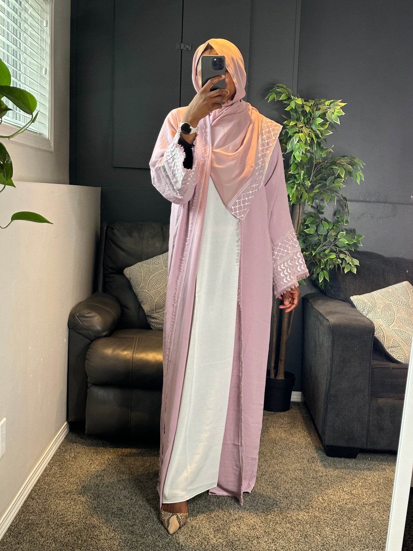 Abaya Adilah - pink