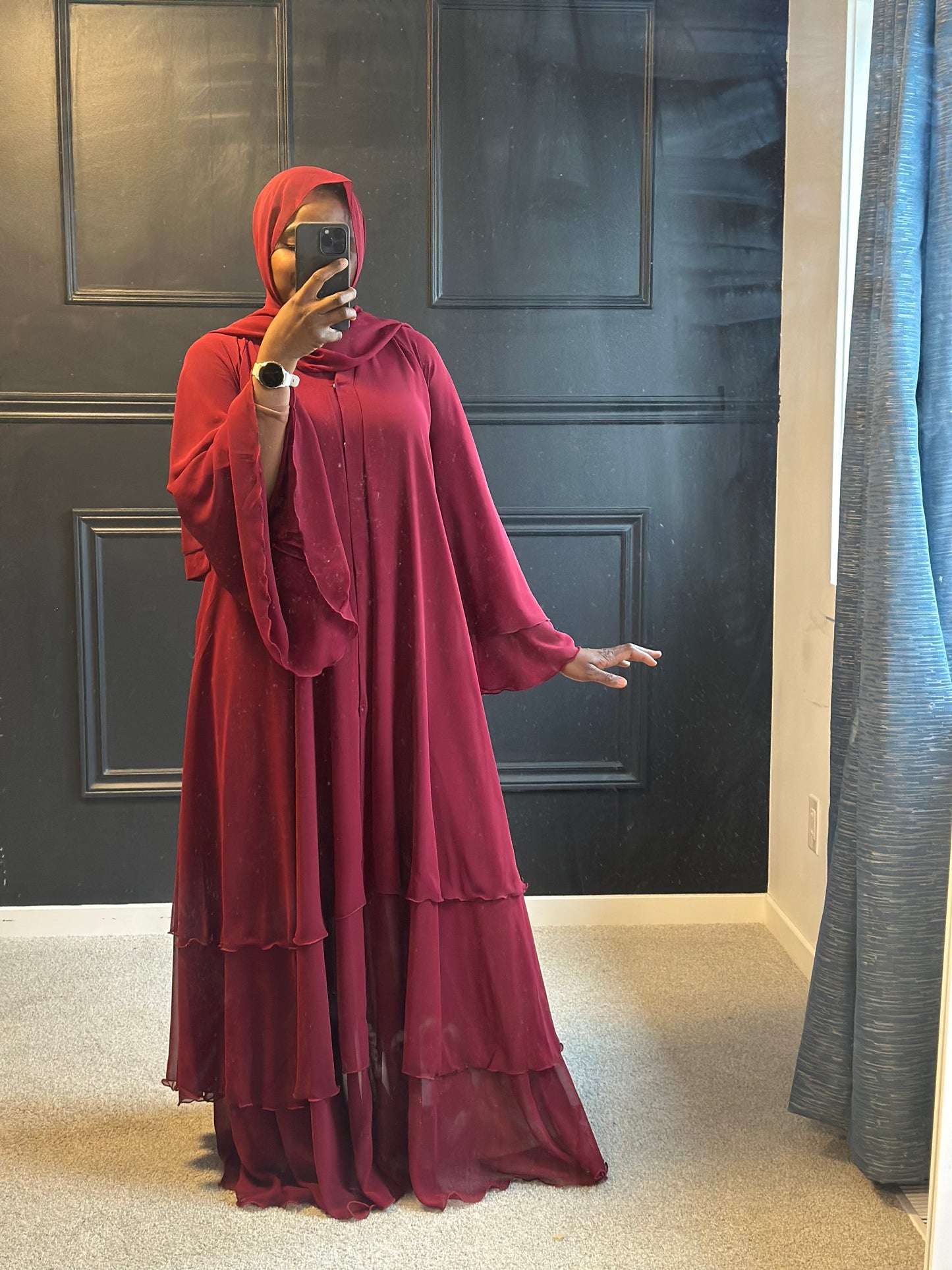 Abaya Nadia - maroon