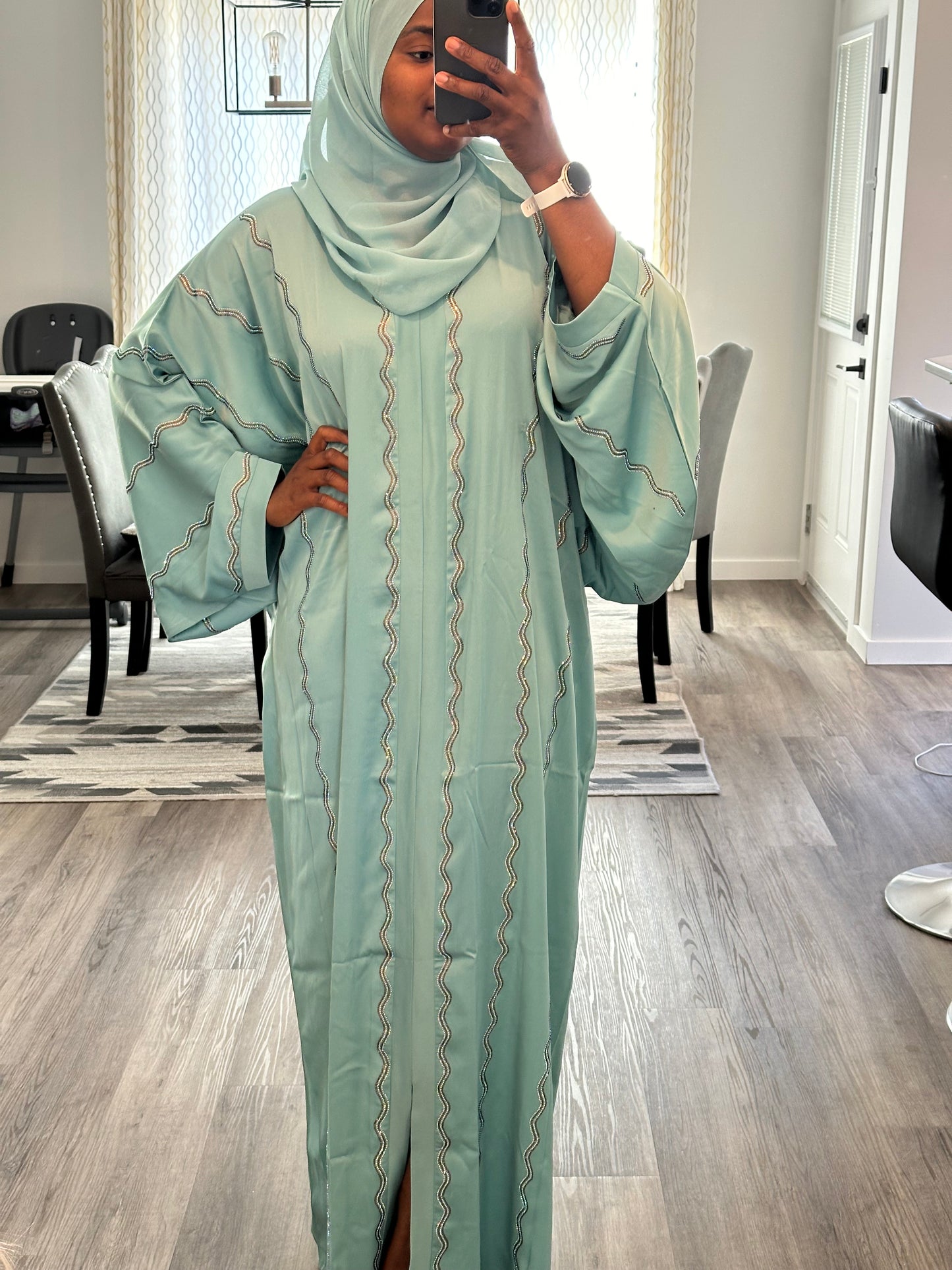 Abaya Naila- green