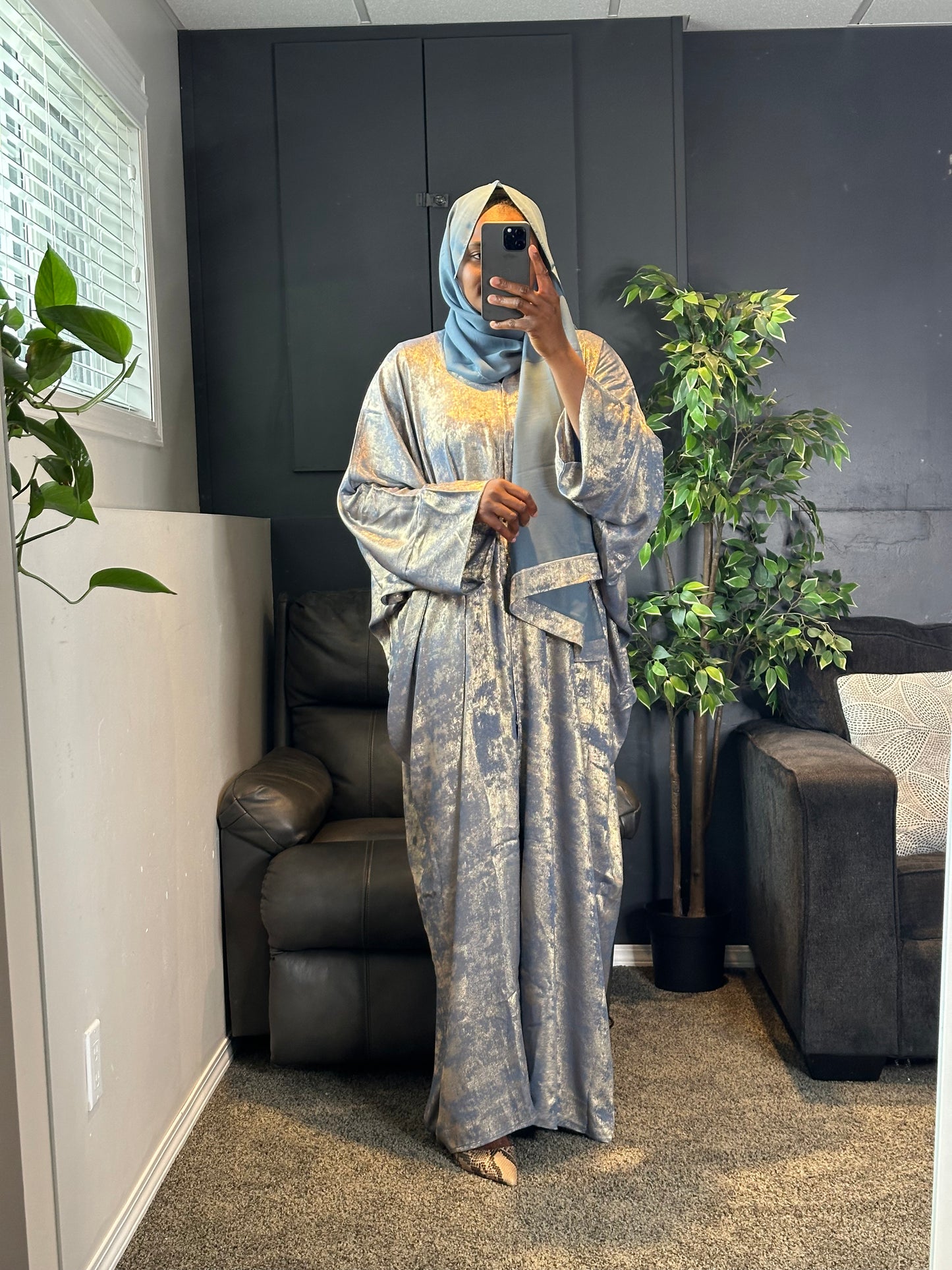 Abaya Nuriya - Slate grey