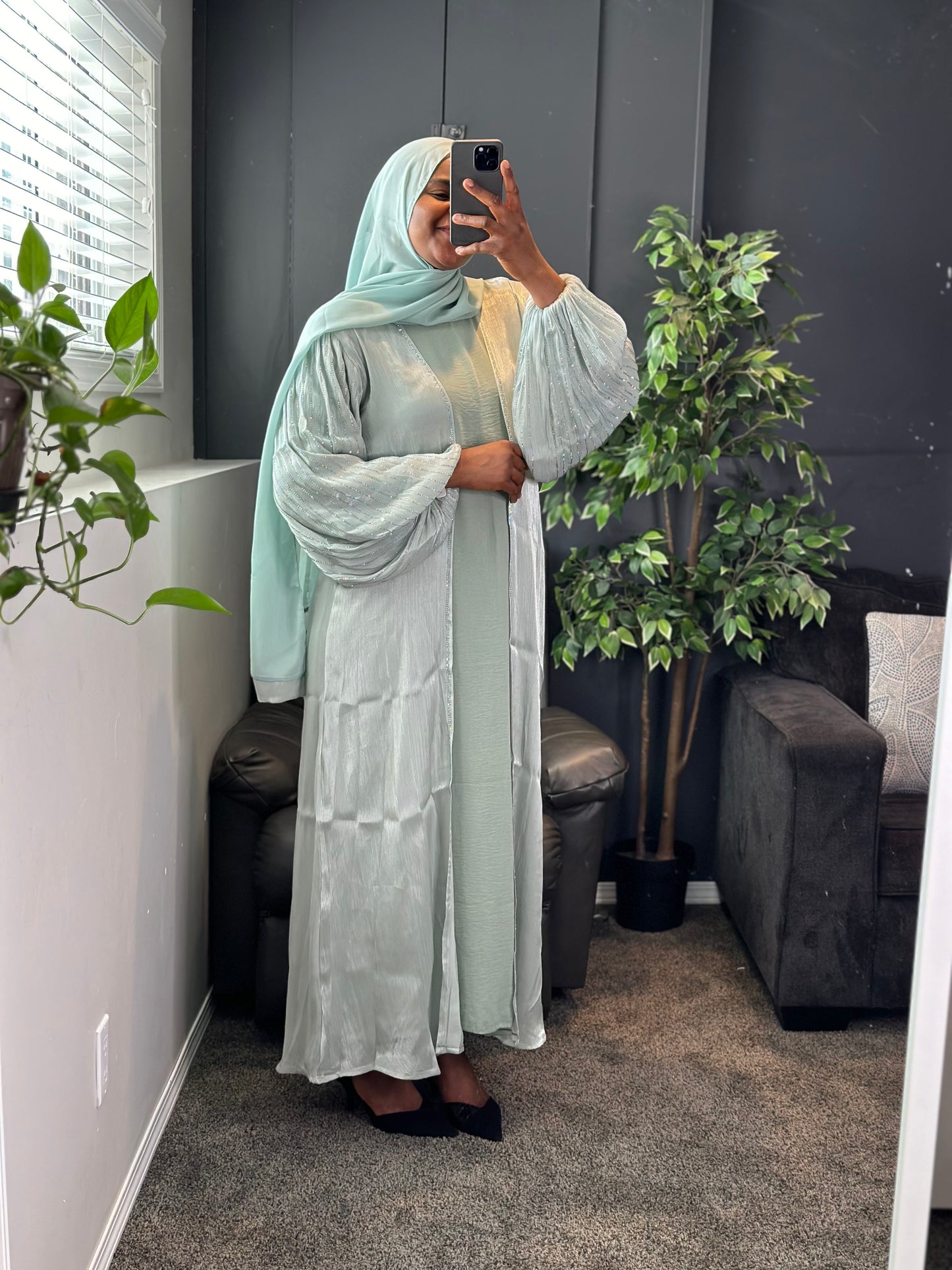 Abaya Rashida - Green