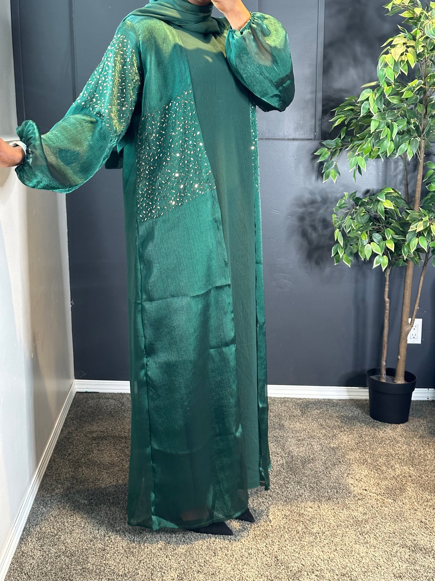 Abaya Zainab - green