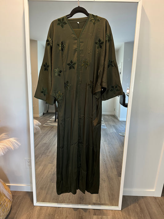 Abaya Mujidat- green