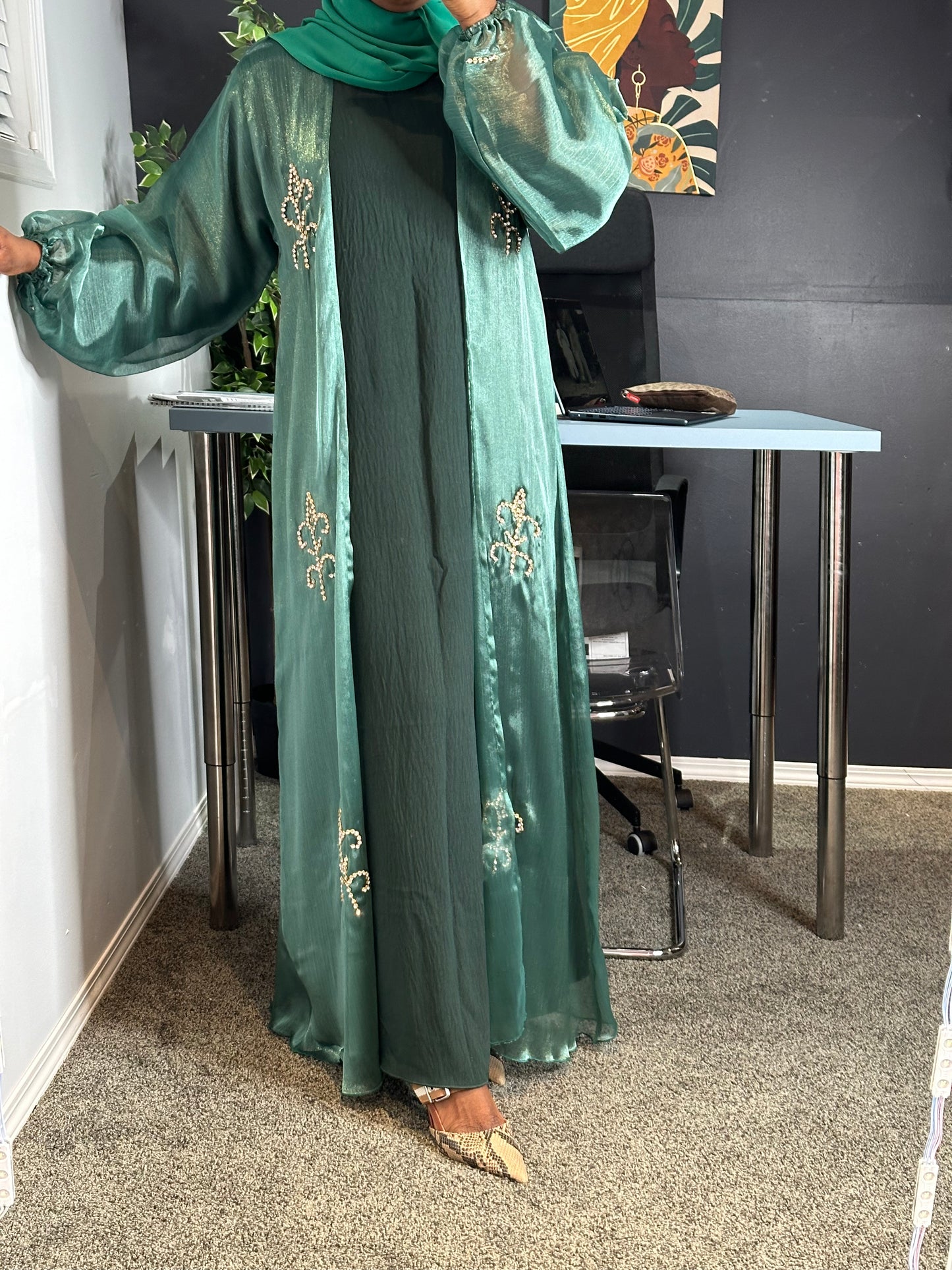 Abaya Rahma - green