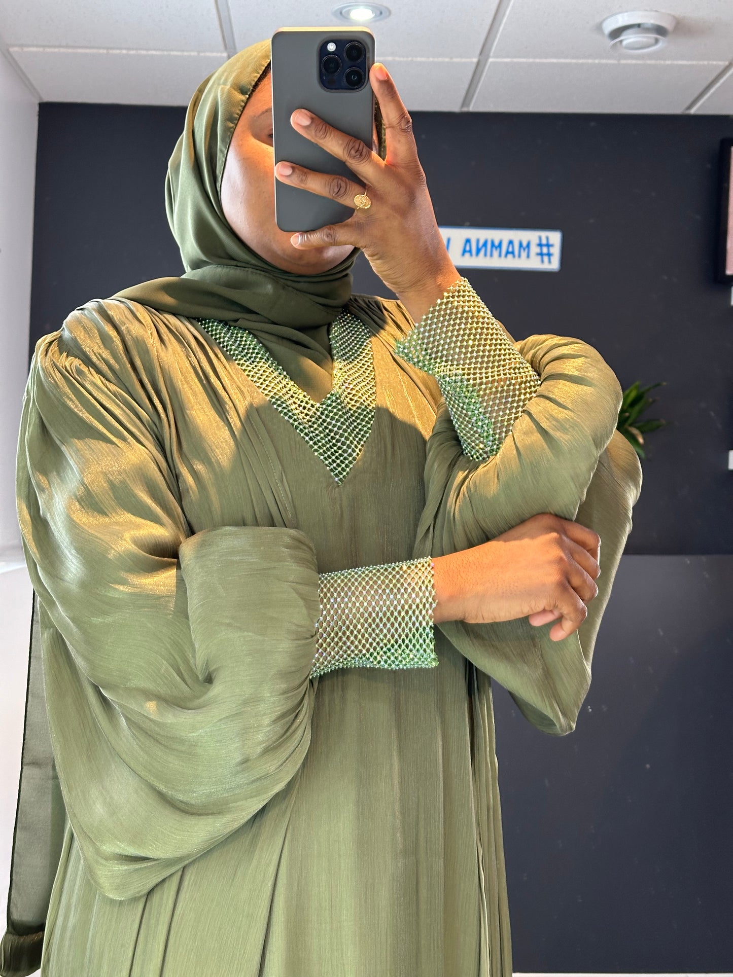 Abaya Husseina - green