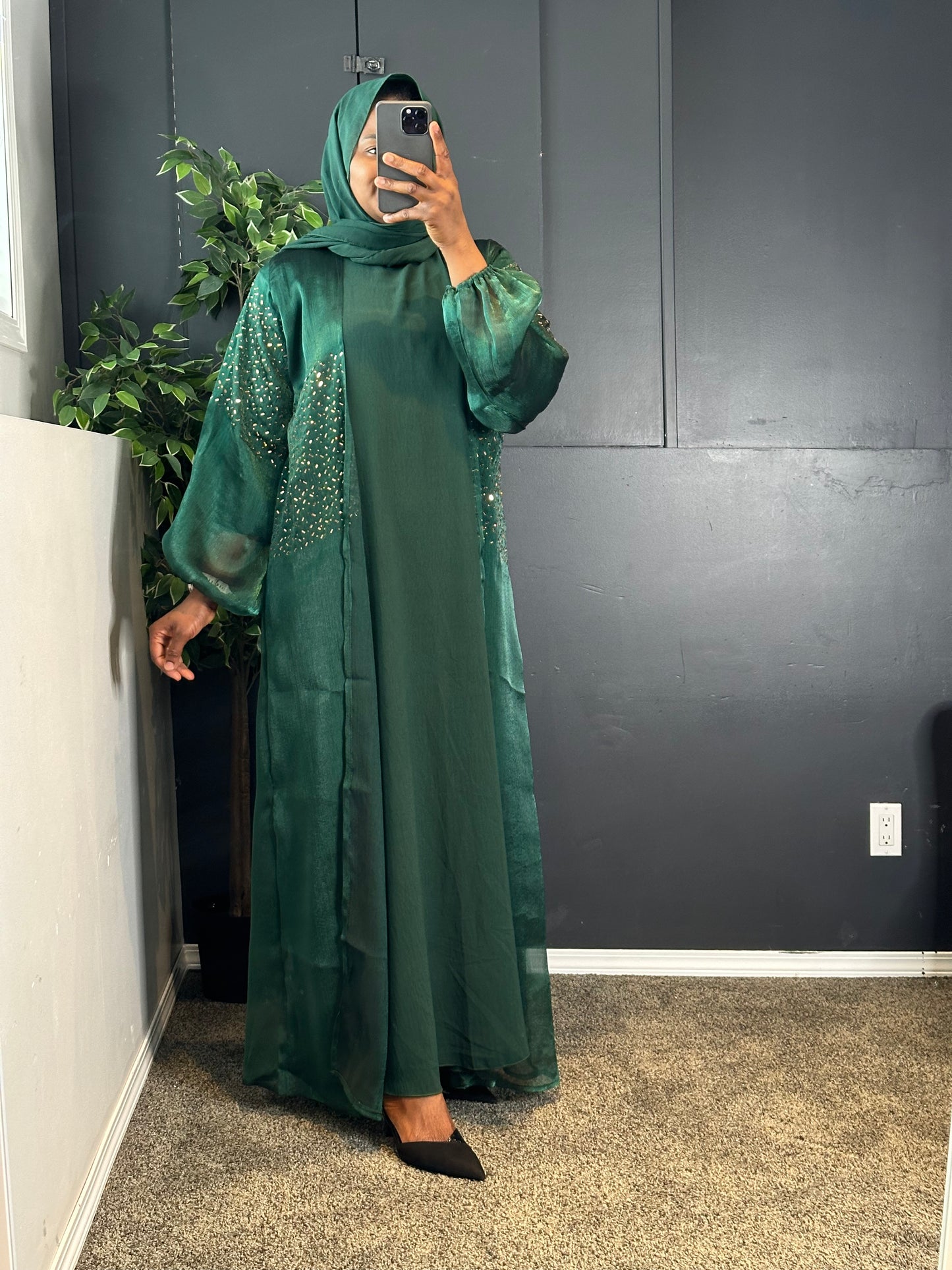 Abaya Zainab - green