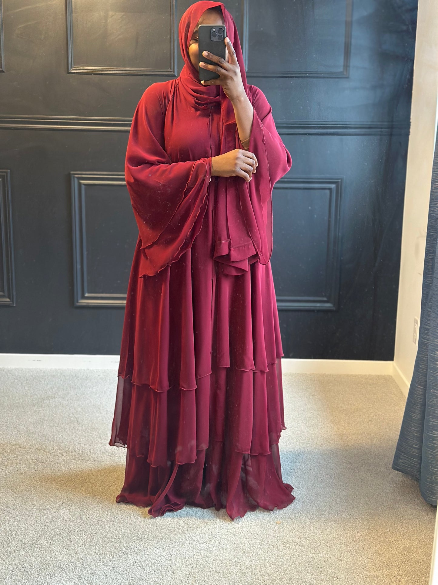 Abaya Nadia - maroon