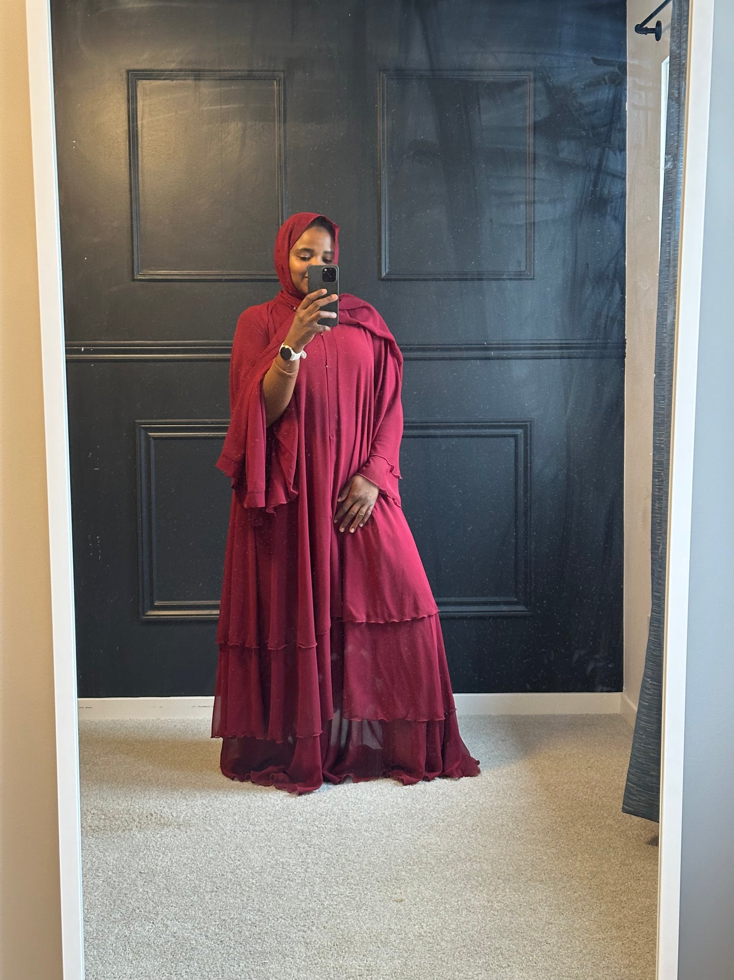 Abaya Nadia - maroon