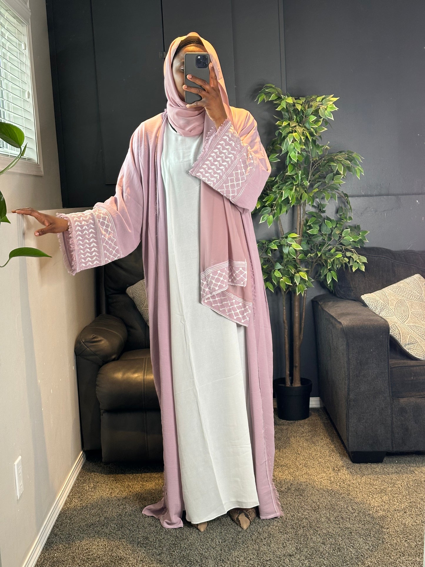 Abaya Adilah - pink