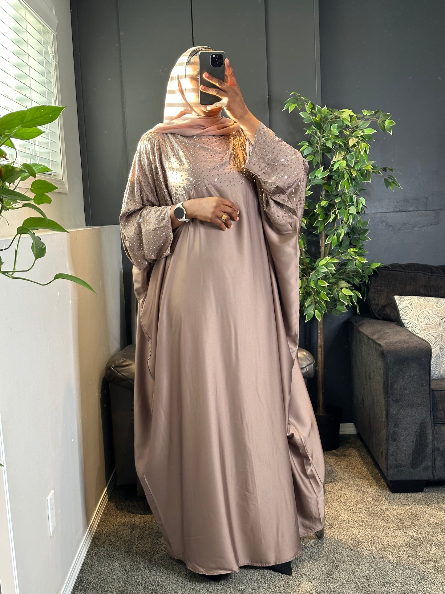 Abaya Saidah - Nude