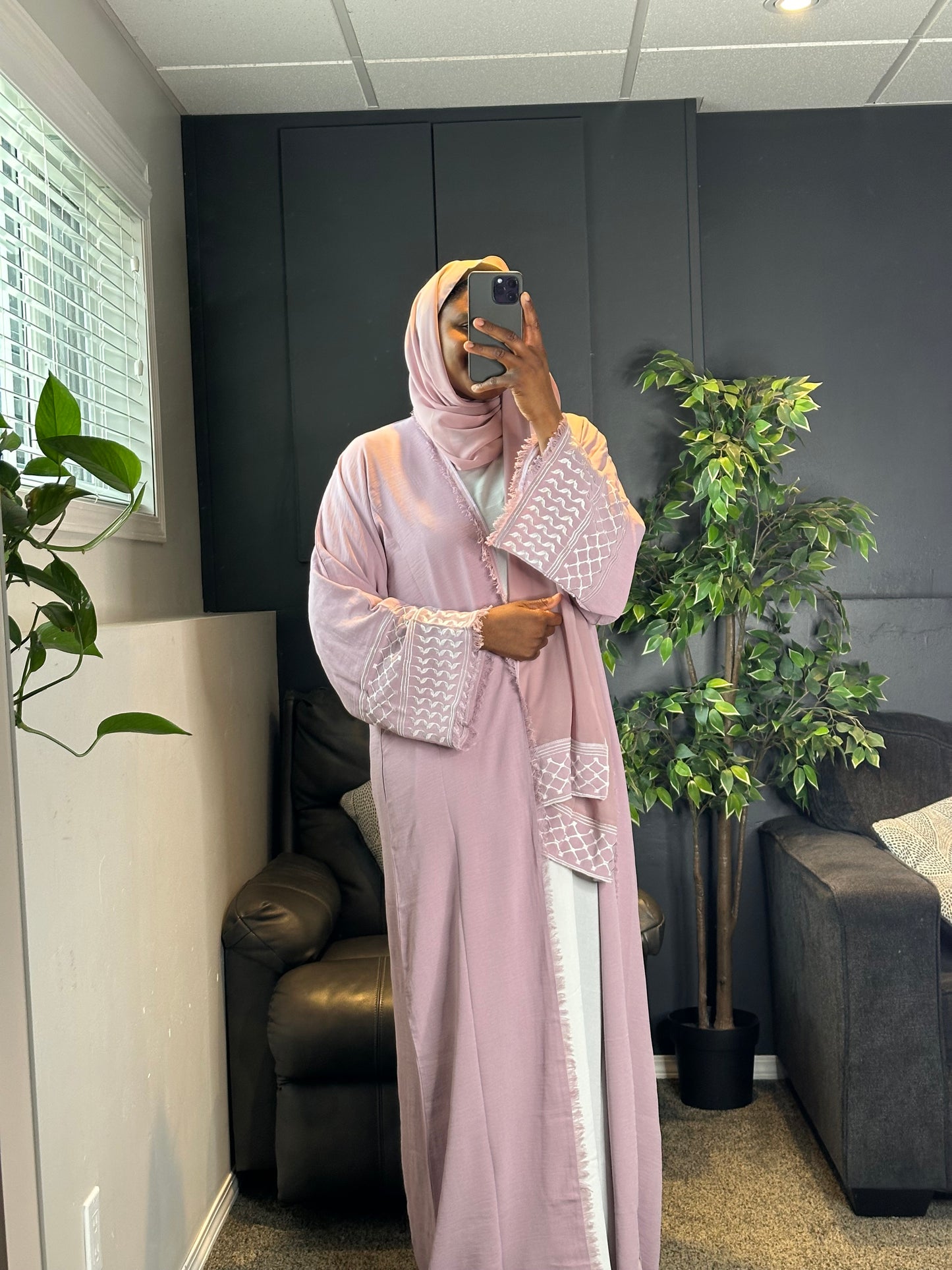 Abaya Adilah - pink