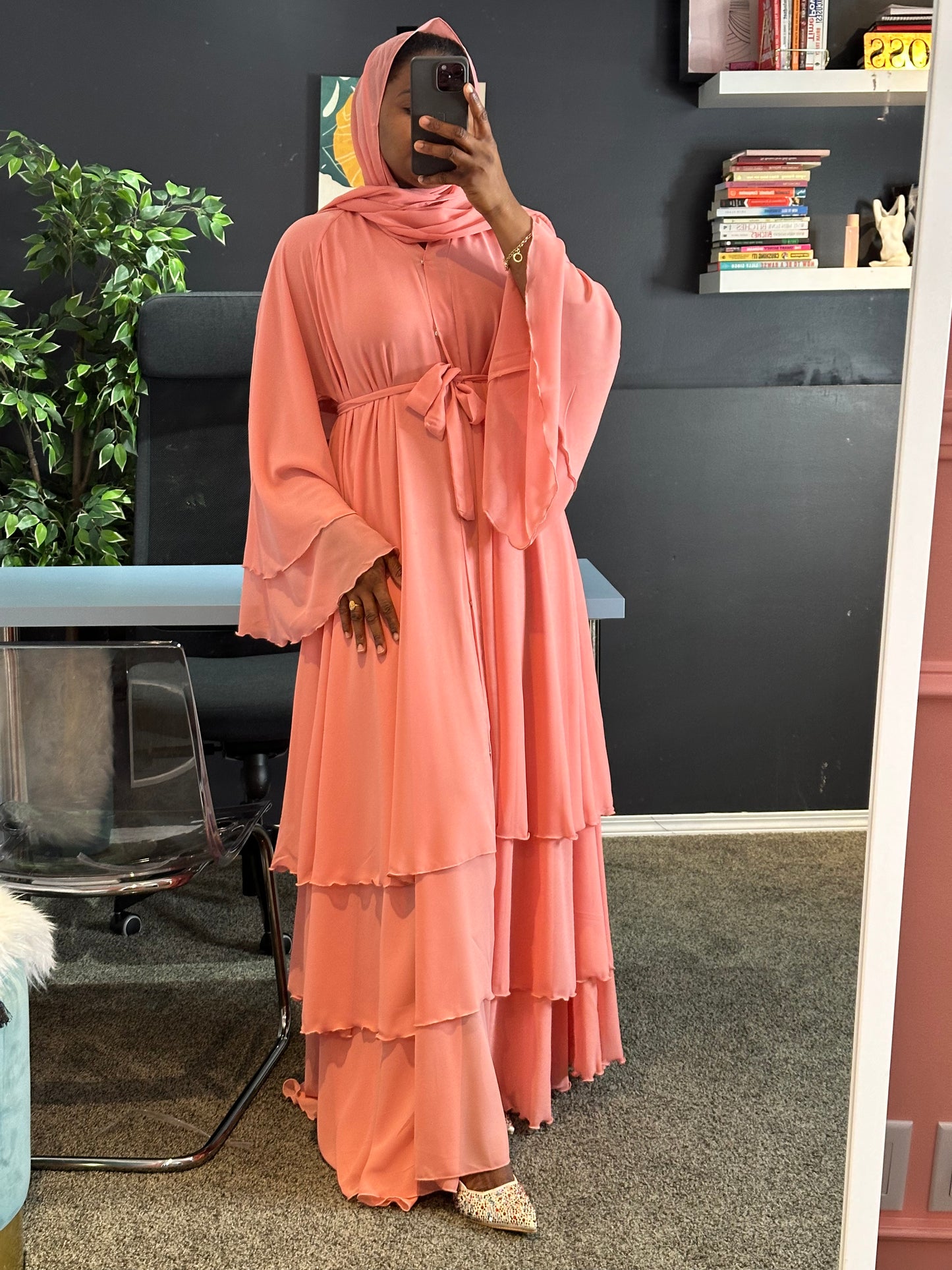 Abaya Nadia - peach