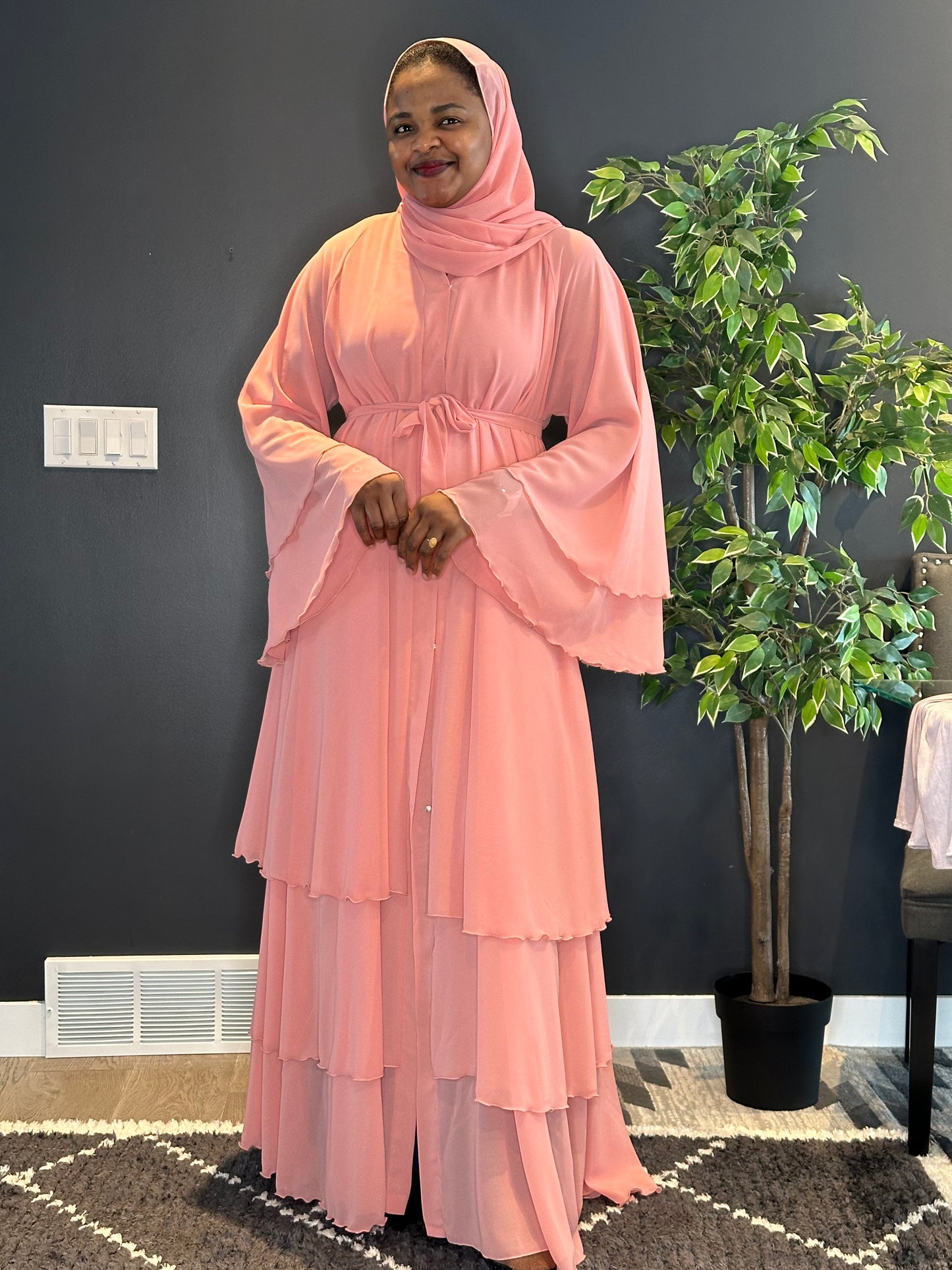 Abaya Nadia - peach