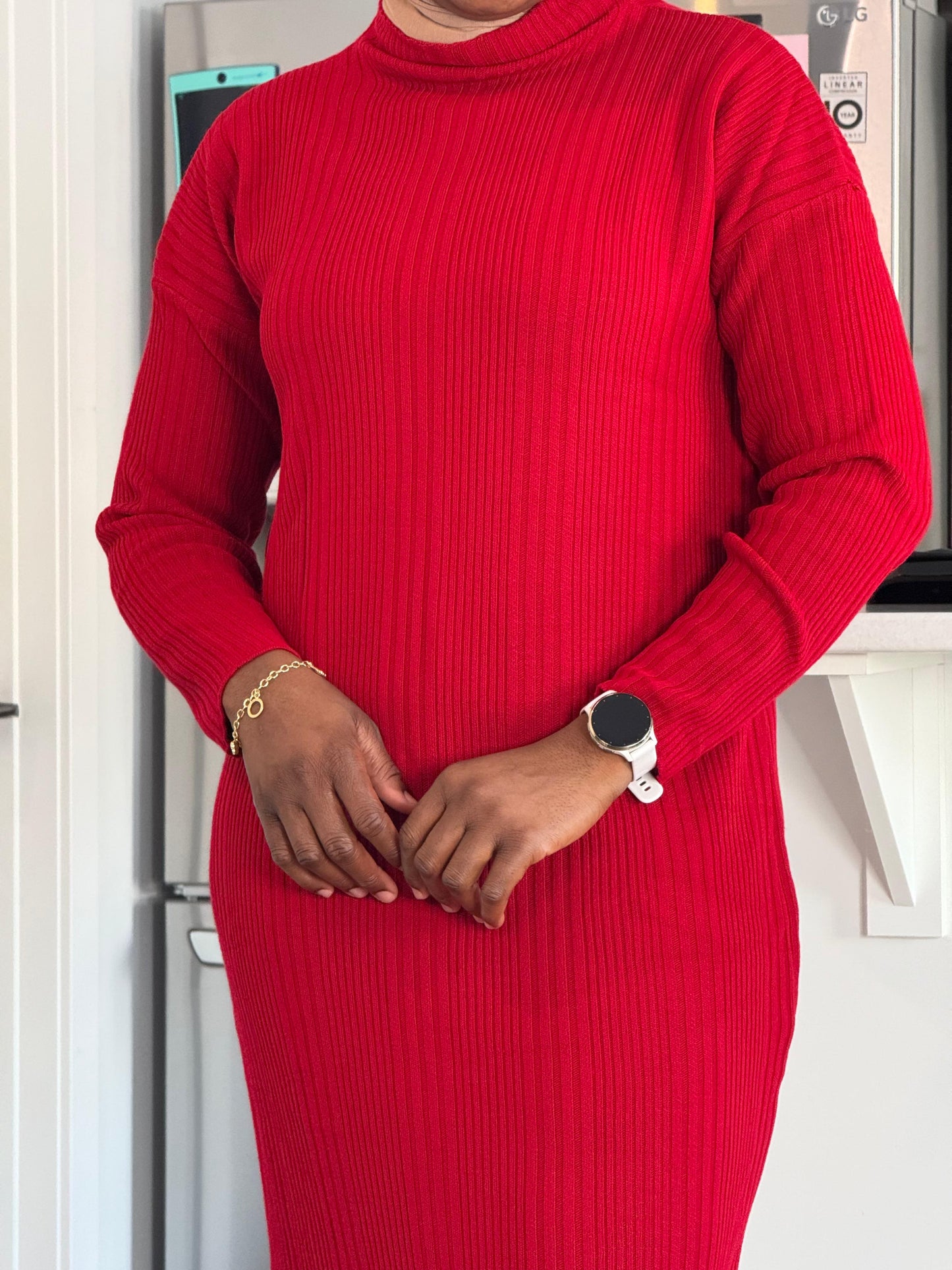 Knit dress - Red