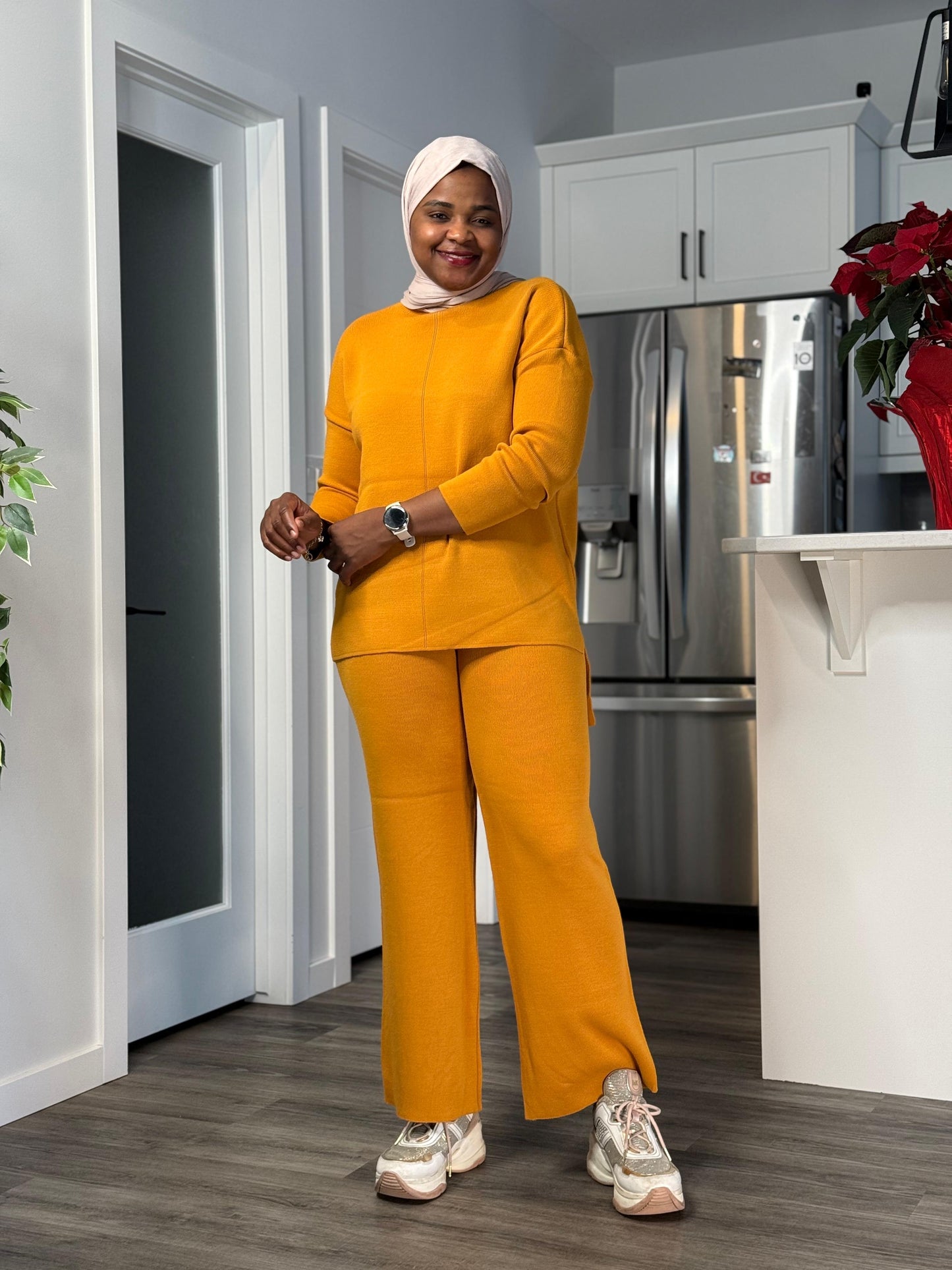 Solid colour Co Ord Set - Mustard