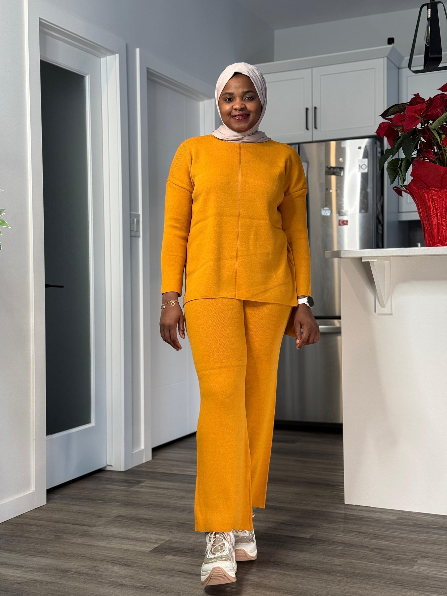 Solid colour Co Ord Set - Mustard