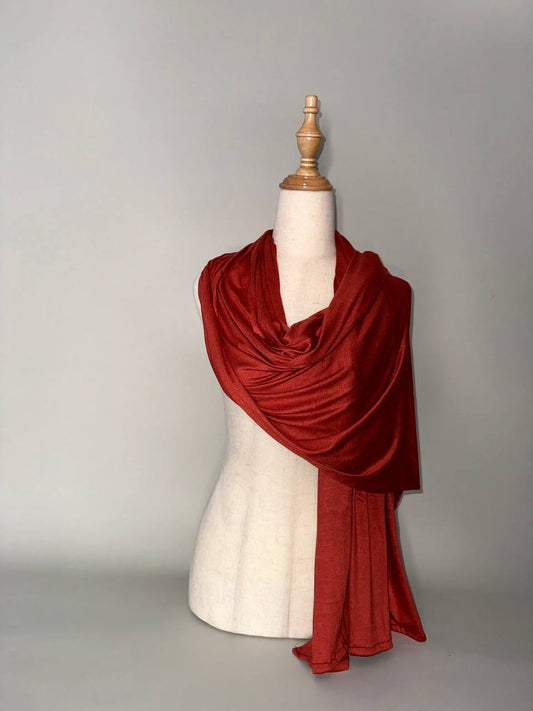 Jersey Scarf - burnt orange