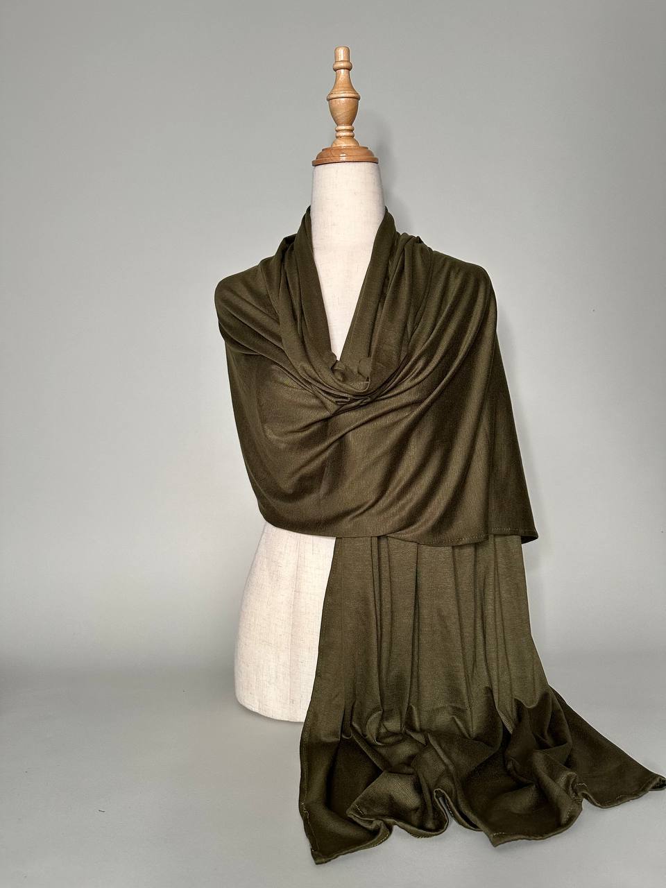 Jersey Scarf - olive green