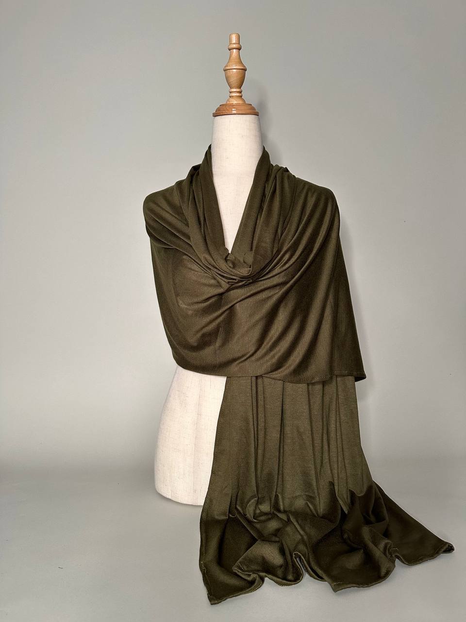 Jersey Scarf - olive green