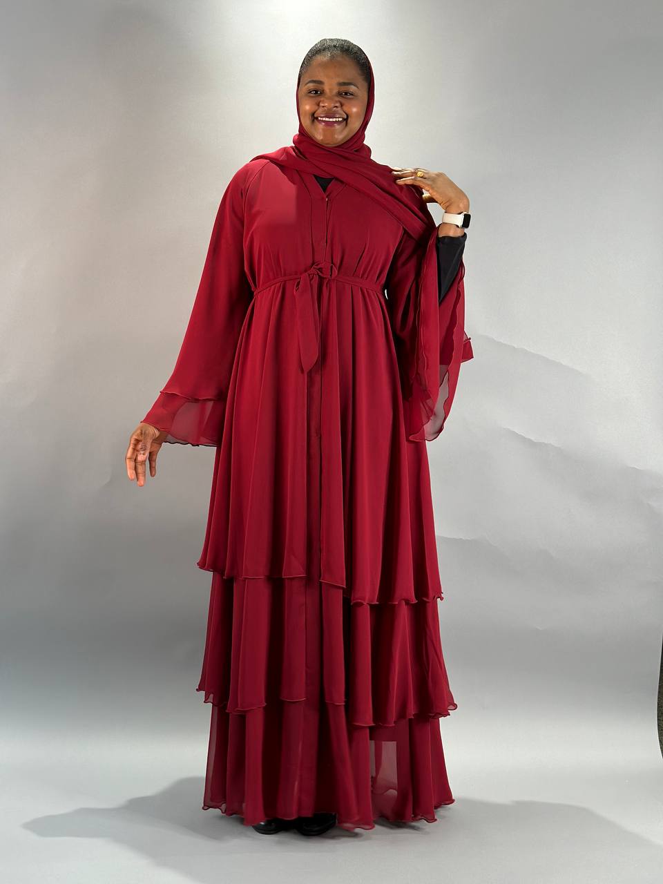 Abaya Nadia - maroon