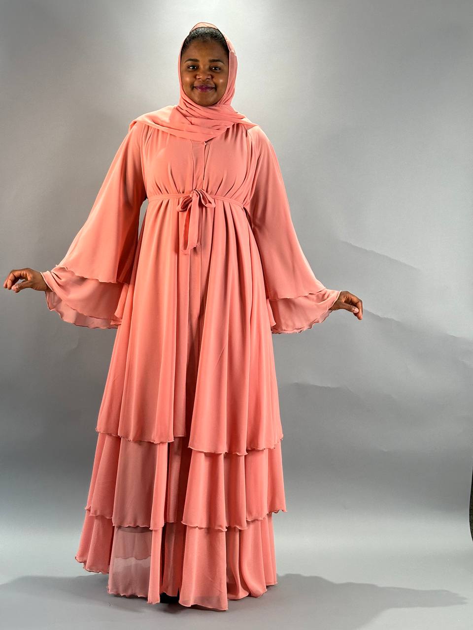 Abaya Nadia - peach