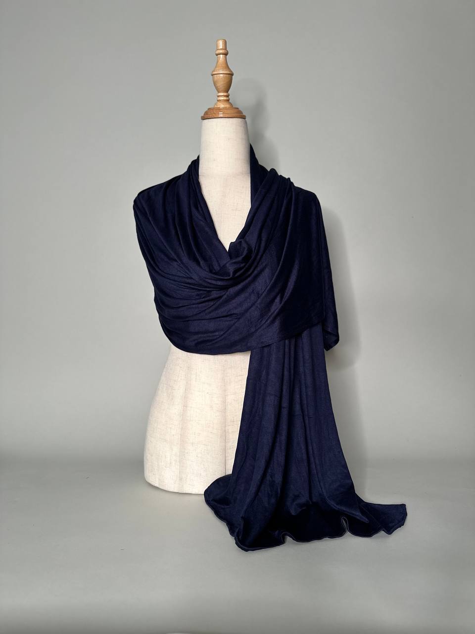 Jersey Scarf - navy blue