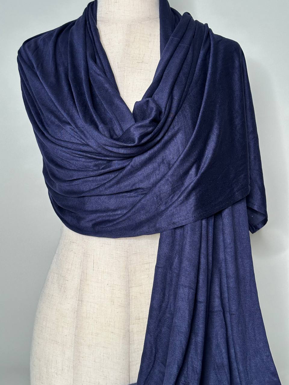 Jersey Scarf - navy blue