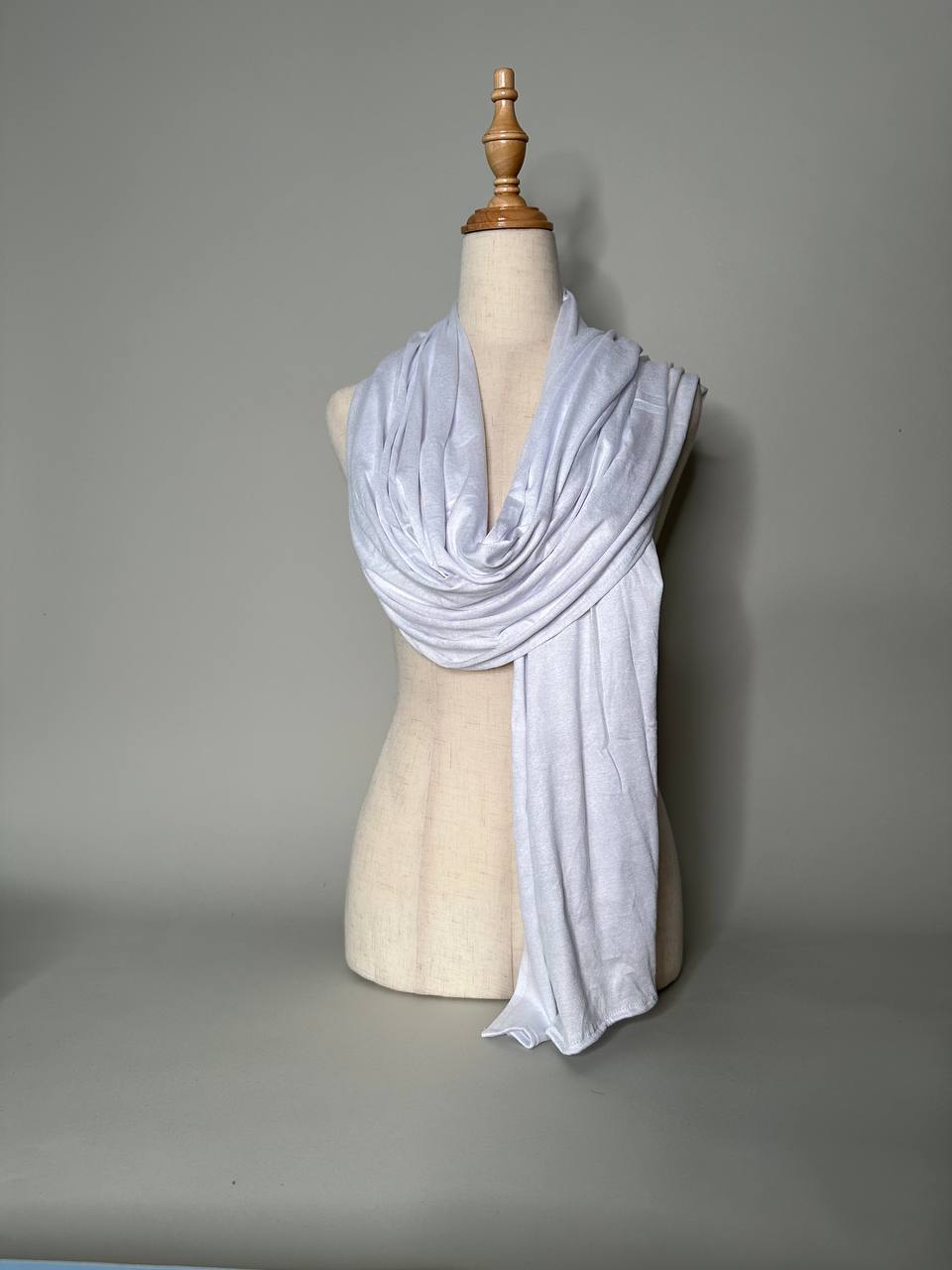 Jersey Scarf - white