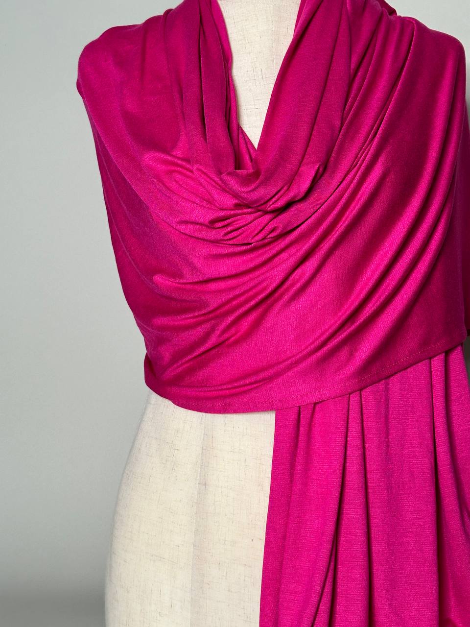 Jersey Scarf - hot pink