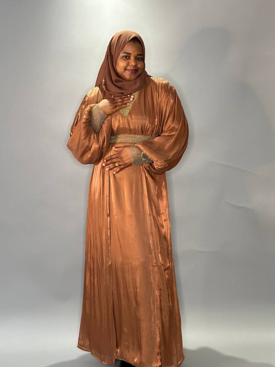 Abaya Husseina - brown