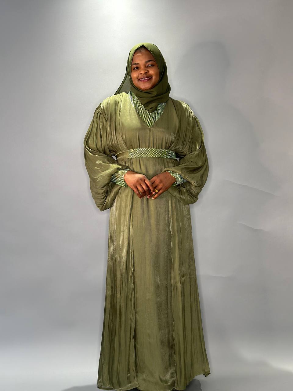 Abaya Husseina - green