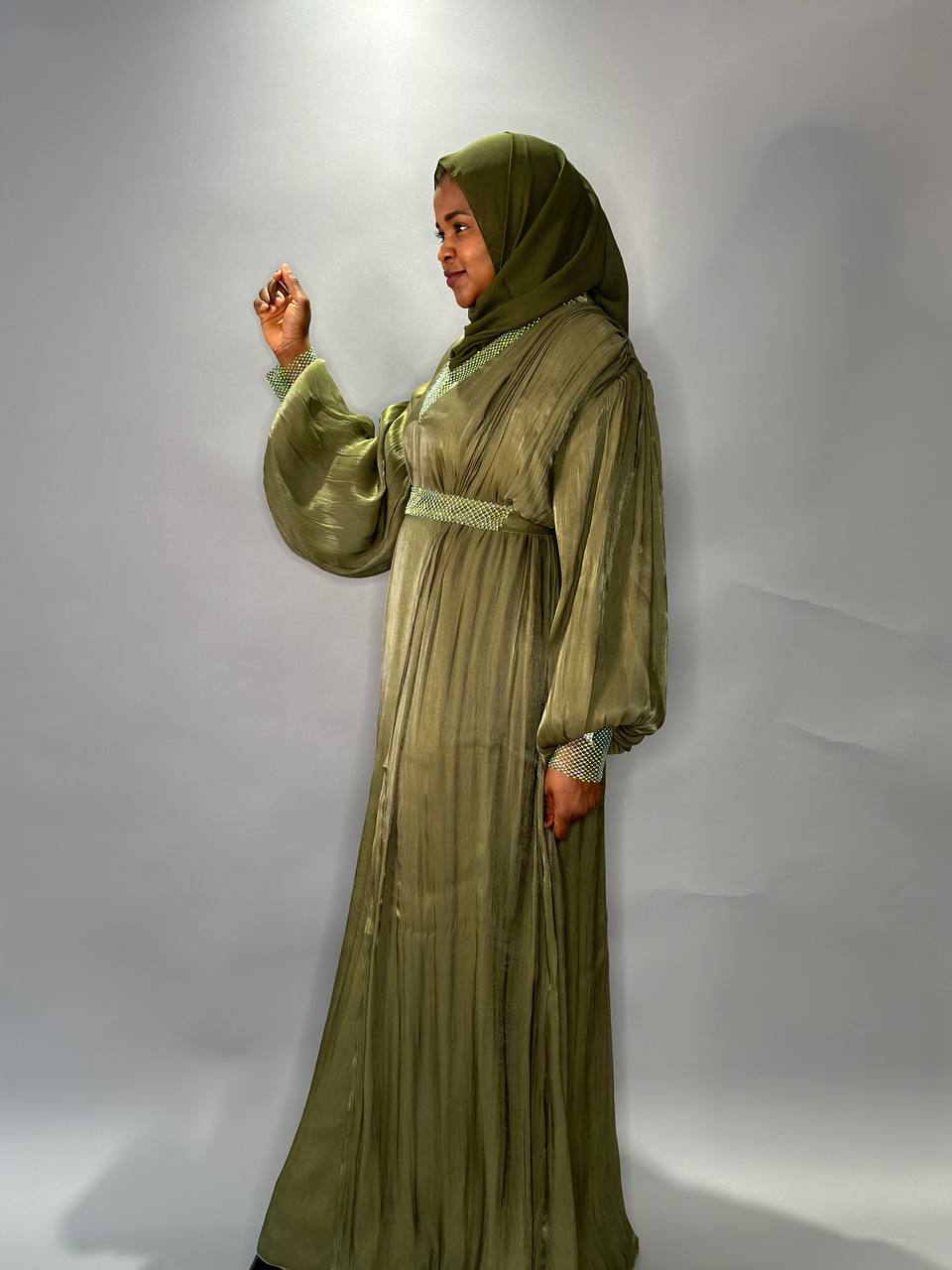 Abaya Husseina - green