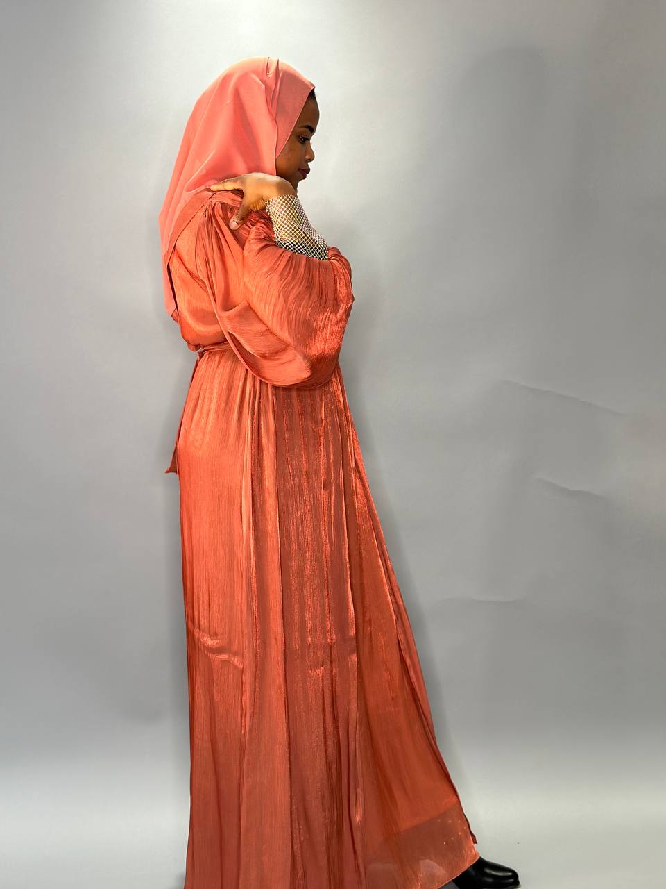 Abaya Husseina - burnt orange